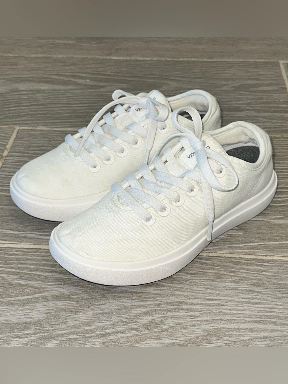 Allbirds White Canvas Piper Women’s 5.5 Sneaker Eco Low Top Casual Tennis Shoes
